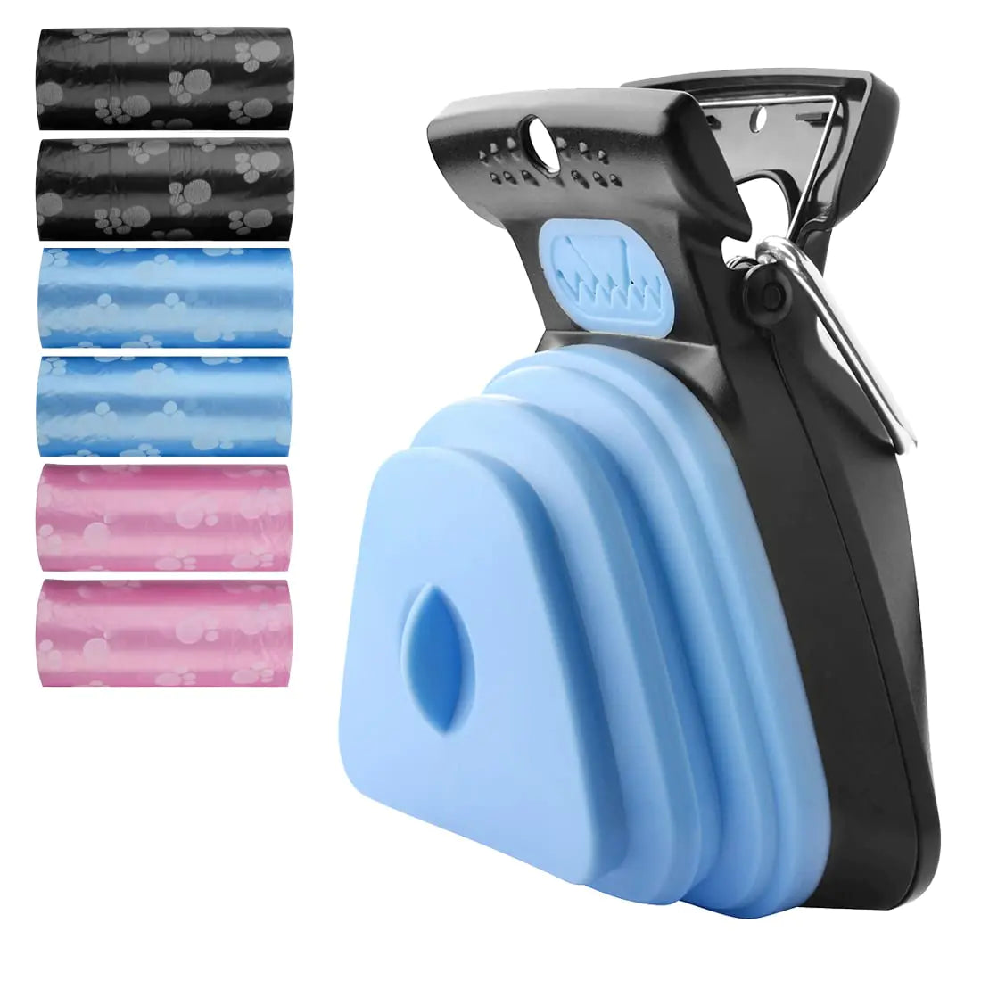 LUEXBOX Dog Pooper Scooper with 150PCS Waste Cleaner Bag Dog Scooper Pooper for Large Dog Dog Poop Scooper for Walking Dog Waste Pick Up with Bag Dispenser Dog Leash Clip and Pooper Scooper Bags