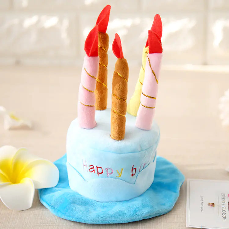 Pet Transformation Hat - Cute Cat Birthday Cake Hat