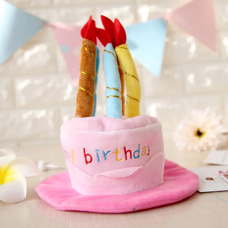 Pet Transformation Hat - Cute Cat Birthday Cake Hat