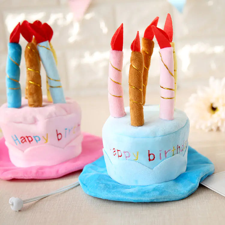 Pet Transformation Hat - Cute Cat Birthday Cake Hat