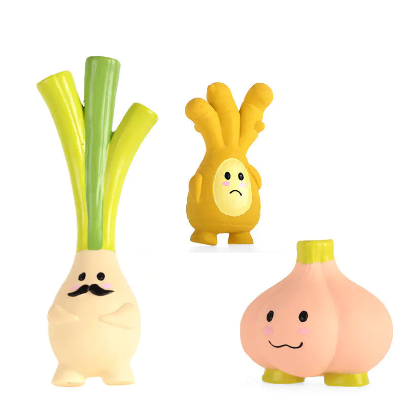 Ginger Garlic Dog Latex Toy with Sound